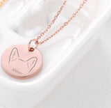 Stainless Steel Dog Ear Round Name Necklace – Jewelry Gift Ideas — 4