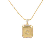 18K Gold Inlaid Zircon Letter Necklace For Women – Jewelry Gift Ideas — 5