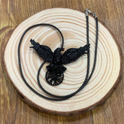 Vintage Black Crow Pendant Necklace – Jewelry Gift Ideas — 3