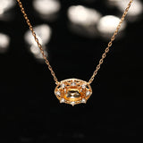 Natural Citrine Necklace Sky Blue Topaz – Jewelry Gift Ideas — 6