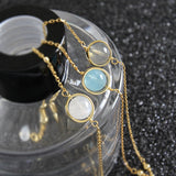 S925 Sterling Silver Moonstone Aquamarine Thin – Jewelry Gift Ideas — 4