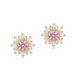 Women's Fashion Full Diamond Sun Flower Earrings – Stylish Gifts — 5