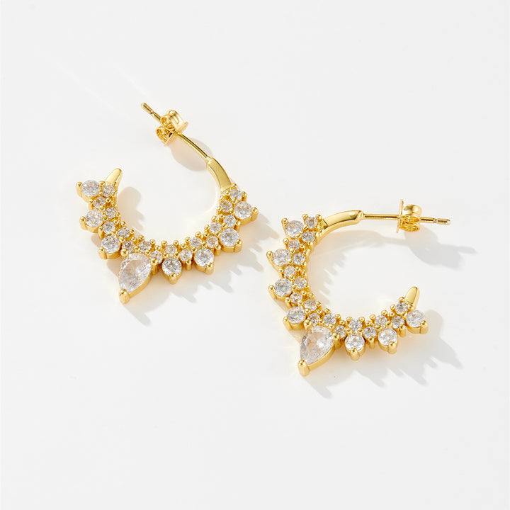 Fashion High Sense Irregular Design Earrings C- Ring – Stylish Gifts — 1