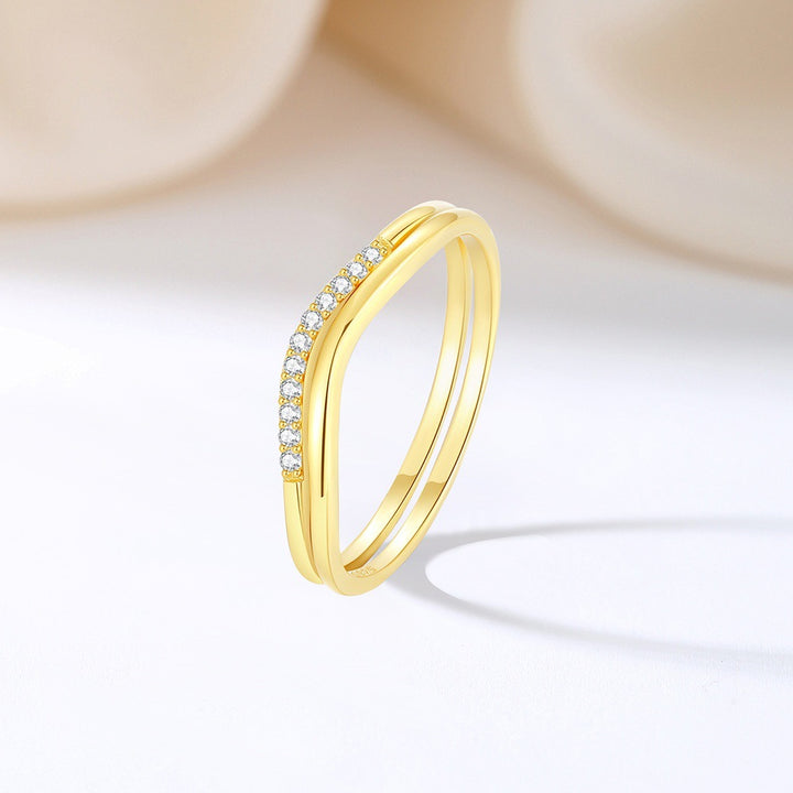 S925 Sterling Silver Light Luxury Minority Stacked – Thoughtful Gifts — 1