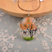 Long Sweater Chain Handmade Real Flower Necklace – Jewelry Gift Ideas — 4