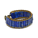 Lapis Natural Stone Leather Braided Bracelet – Jewelry Gift Ideas — 6