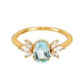 Anti-Sky Blue Topaz Ring For Women – Gifts for Her — 4