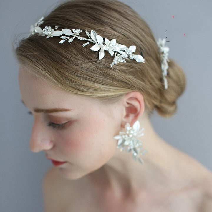 Handmade Bridal Hair Band Earring Set – Jewelry Gift Ideas — 1
