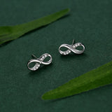 S925 Sterling Silver 8-word Diamond Stud Earrings – Holiday Gift Ideas — 3