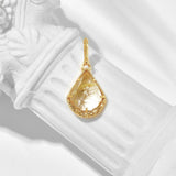 Rose Face Gold Hair Crystal Pendant – Jewelry Gift Ideas — 4