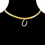 Ins Zircon Necklace Simple Snake Bone Chain Hip – Jewelry Gift Ideas — 16