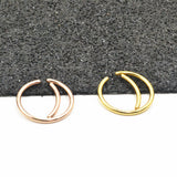 Stainless Steel Nose Ring Moon Ear Bone Stud Ear Stud – Everyday Gifts — 2