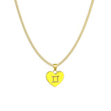 Fashion Color Zodiac Peach Heart Alloy Necklace – Jewelry Gift Ideas — 3