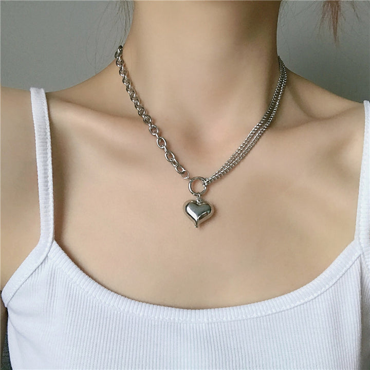Heart Shaped Pendant Necklace With European – Jewelry Gift Ideas — 1