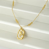 Simple Rose White Shell Pendant Necklace – Jewelry Gift Ideas — 10