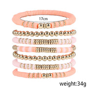 Retro Bohemian Polymer Clay Ball Bracelet Suit – Jewelry Gift Ideas — 5