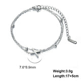 Cut Titanium Steel Double-layer Chain 26 Letters – Jewelry Gift Ideas — 12