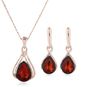 Alloy Water Drop Necklace Earring Jewelry Set – Jewelry Gift Ideas — 5