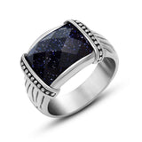 Retro Fashion Personality Gemstone Men's Titanium – Stylish Gifts — 10