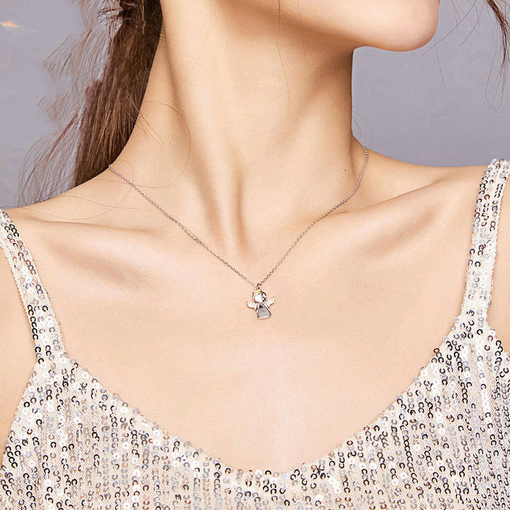 S925 Bi-color Electroplated Bee Necklace Simple – Jewelry Gift Ideas — 1