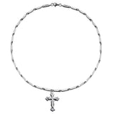 Mens Fashion Cross Pendant Necklace With Diamonds – Jewelry Gift Ideas — 5