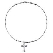 Mens Fashion Cross Pendant Necklace With Diamonds – Jewelry Gift Ideas — 5