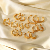 Gold Titanium Steel Chain Ear Ring Ladies – Surprise Gifts — 1