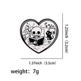 Skull Nerd Brooch Cartoon Badge Creative – Jewelry Gift Ideas — 7