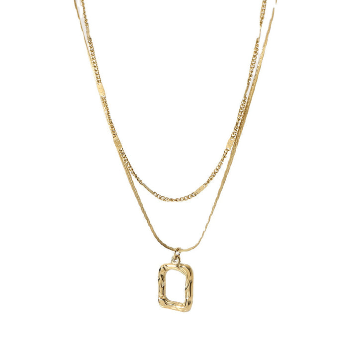 Women's Temperament Fashion Gold Double Hammered – Jewelry Gift Ideas — 2
