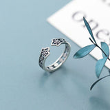 Silver Flower Ring Feminine Personality Design Sense – Gift Ideas — 4