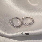 Mother-of-pearl Cross High-end Simple Ear Hoop Ear – Gifts for Her — 6