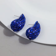 Fashion And Fully-jewelled Metal Stud Earrings – Stylish Gifts — 15
