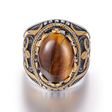 Tigereye Ring Fashion Domineering Vintage Ornament – Stylish Gifts — 11