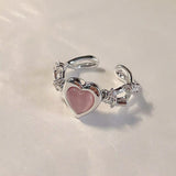 Small Design Feeling Opal Love Ring – Gifts for Couples — 2