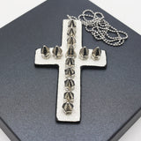 Y2g Heavy Industry Spike Leather Cross Necklace – Jewelry Gift Ideas — 4