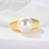 Geometric Round Pearl Simplicity Fashion Ring – Stylish Gifts — 2