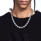 Retro Colorful Crystals Tennis Necklace For Men – Jewelry Gift Ideas — 4