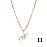 26 Letter Necklace Inset Zircon 18k Gold Necklace – Jewelry Gift Ideas — 6