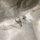 925 Silver Post Asymmetric Diamond Cross Stud – Surprise Gifts — 3