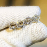 Classic Tiny Bow Earrings White Gold Color – Birthday Gifts — 3