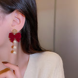 Women's Fashion Vintage Bow Flocked Earrings – Stylish Gifts — 11