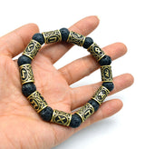 Volcanic Lava Stone Bracelet Viking Rune One – Jewelry Gift Ideas — 5
