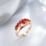 French Retro Red Zircon Ring – Special Occasion Gifts — 1