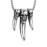 Men's Fashion Skull Indian Wolf Tooth Necklace – Jewelry Gift Ideas — 6