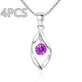 Zircon Twist Fashion Necklace Pendant – Jewelry Gift Ideas — 7