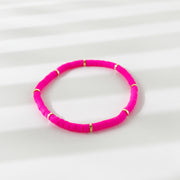 Rainbow Candy Clay Bead Eye Bead Bracelet – Jewelry Gift Ideas — 18