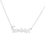 Name Feminist Necklace Women's Handwritten Chain – Jewelry Gift Ideas — 4