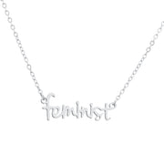 Name Feminist Necklace Women's Handwritten Chain – Jewelry Gift Ideas — 4