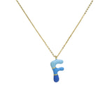 Brass Epoxy Capsule 26 Letter Necklace For Women – Jewelry Gift Ideas — 5