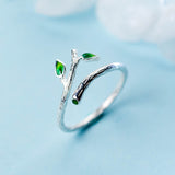 Women's Temperament Leaf Single Ring – Gifts for Her — 2
